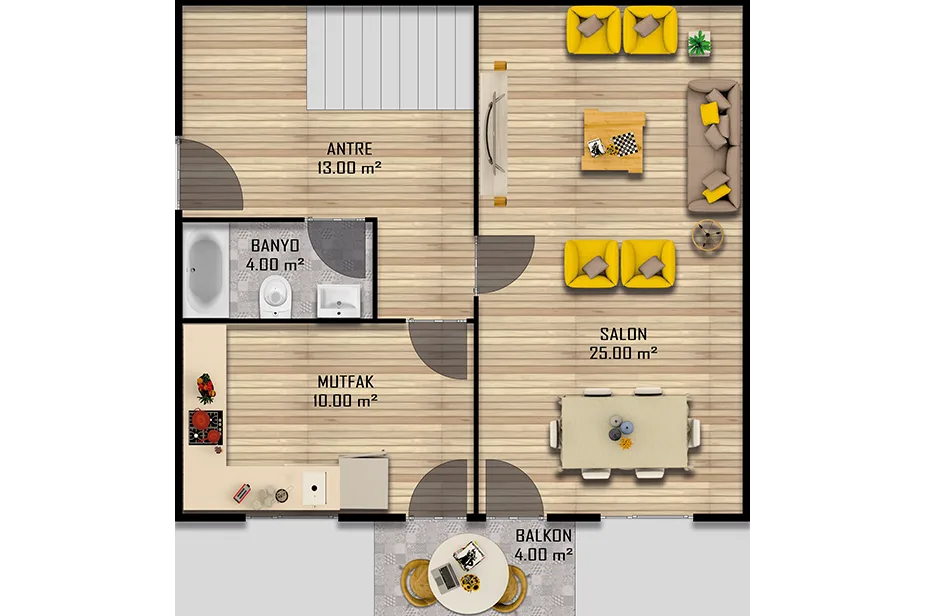 Çelik Ev - 112m²