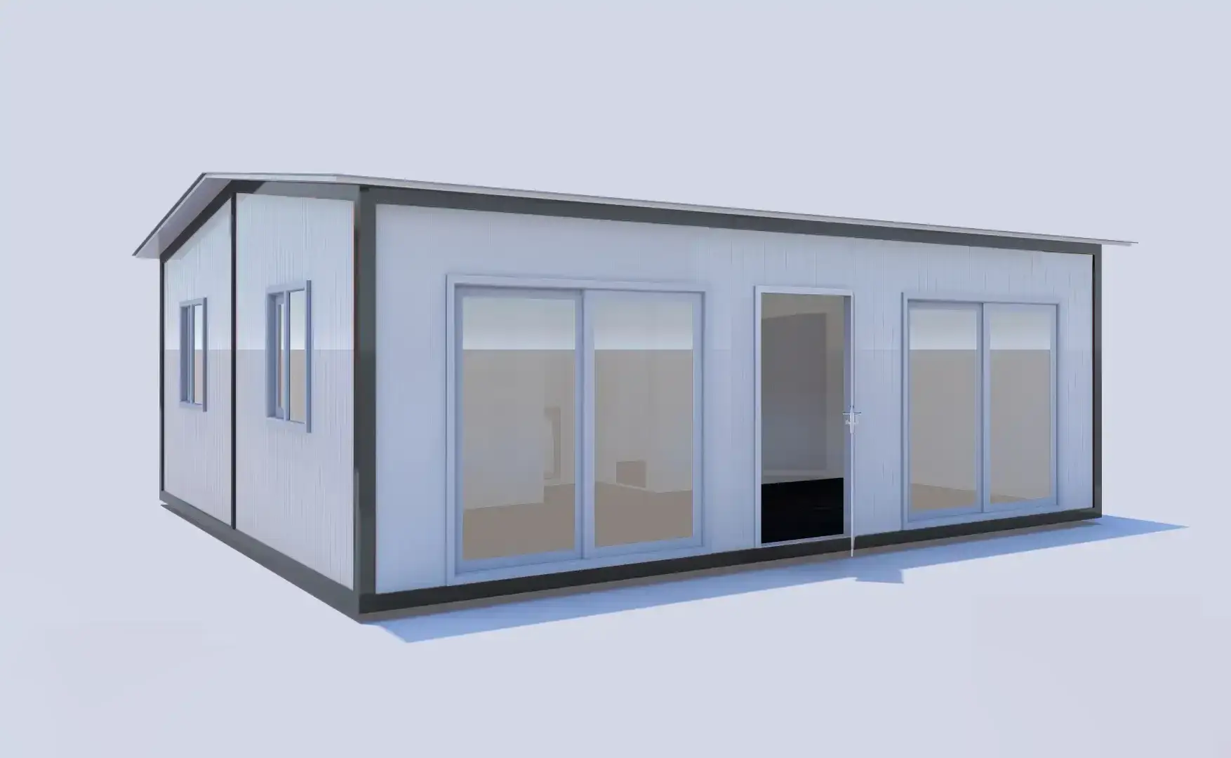 600x700 Birleşimli Konteyner 2+1 Wc-Duş-Mutfak
